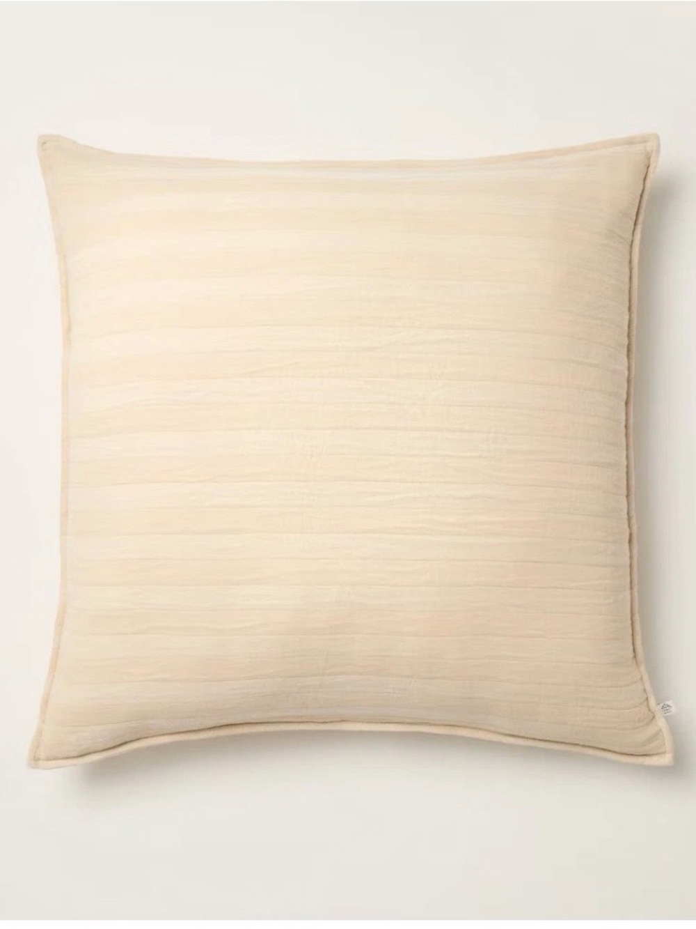 Hearth and hand tonal stripe Neutral Textured Square Throw Pillow - Cream